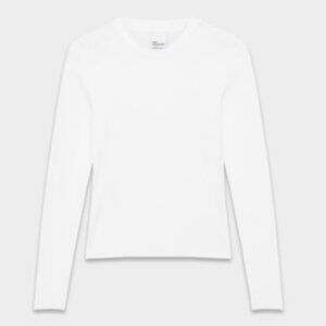 NWT Aritzia HomeStretch Rib Solo Longsleeve White 2XS